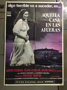 Cinéma: ADX86 AQUELLA CASA EN LAS AFUERAS JAVIER ESCRIVA ALIDA VALLI POSTER ORIGINAL 70X100 ESTRENO